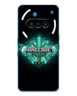 Чохол для Nothing Phone (3a) з картинкою «Minecraft Diamond лого»