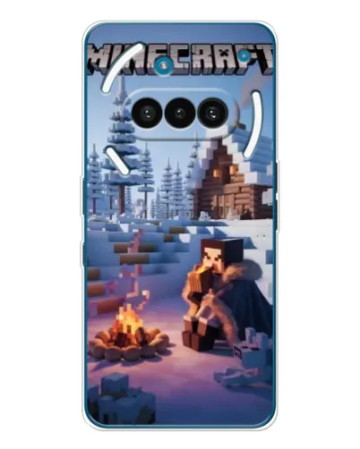 Чохол для Nothing Phone (3a) з картинкою «Зимовий Minecraft»