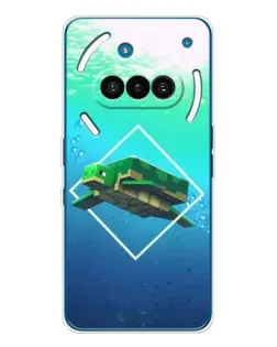 Чехол для Nothing Phone (3a) с картинкой «Черепаха Minecraft»