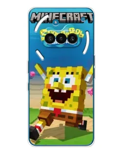 Чехол для Nothing Phone (3a) с картинкой «Губка Боб Minecraft»