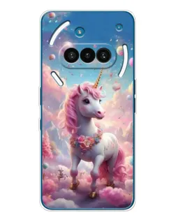 Чехол для Nothing Phone (3a) с картинкой «Единорог среди облаков»