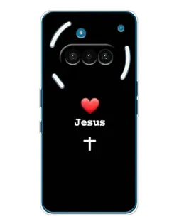 Чохол для Nothing Phone (3a) з картинкою «Серце - Jesus»