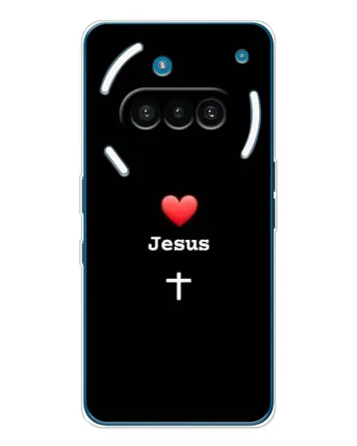 Чехол для Nothing Phone (3a) с картинкой «Сердце - Jesus»
