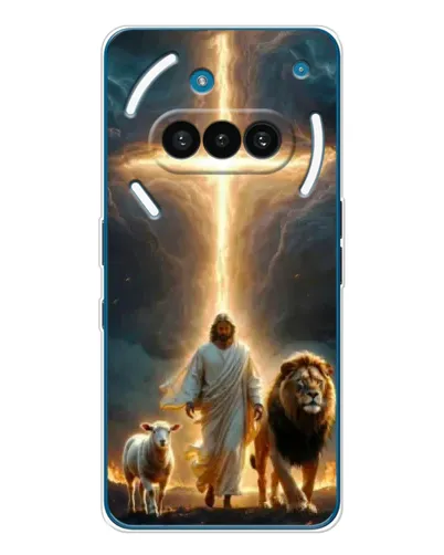 Чехол для Nothing Phone (3a) с картинкой «Лев Иуды и Свет»
