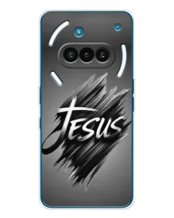 Чехол для Nothing Phone (3a) с картинкой «Надпись Jesus Graffiti»