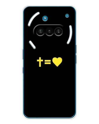 Чехол для Nothing Phone (3a) с картинкой «Сердце и Крест»