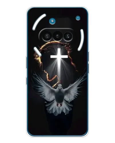 Чехол для Nothing Phone (3a) с картинкой «Голубь и Свет»
