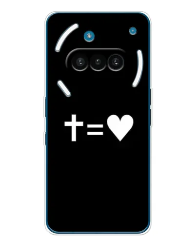 Чехол для Nothing Phone (3a) с картинкой «Крест и Сердце»