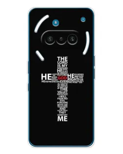 Чехол для Nothing Phone (3a) с картинкой «Текстовый крест»
