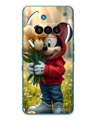 Чохол для Nothing Phone (3a) з картинкою «Міккі з тюльпанами» Чохол для Nothing Phone (3a) з картинкою «Міккі з тюльпанами»
