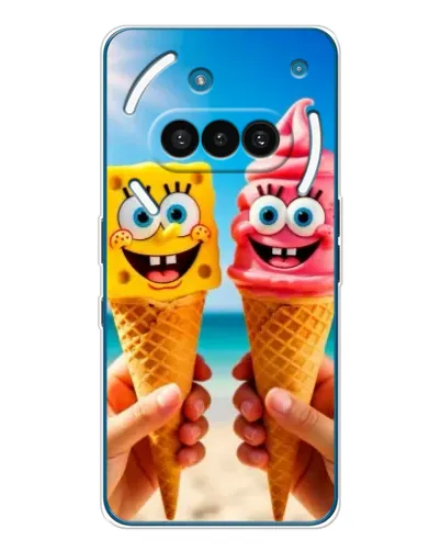 Чехол для Nothing Phone (3a) с картинкой «Спанч Боб мороженое» Чехол для Nothing Phone (3a) с картинкой «Спанч Боб мороженое»