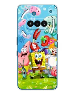Чохол для Nothing Phone (3a) з картинкою «Губка Боб та друзі»