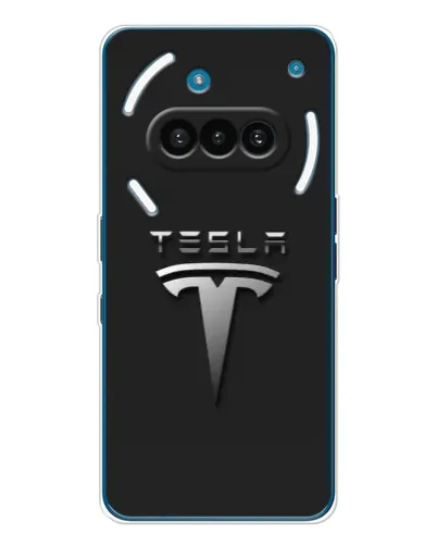 Чехол для Nothing Phone (3a) с картинкой «Стальной логотип Tesla» Чехол для Nothing Phone (3a) с картинкой «Стальной логотип Tesla»