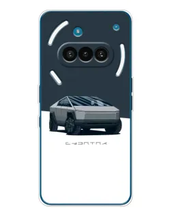 Чехол для Nothing Phone (3a) с картинкой «Серебристый Cybertruck Tesla» Чехол для Nothing Phone (3a) с картинкой «Серебристый Cybertruck Tesla»