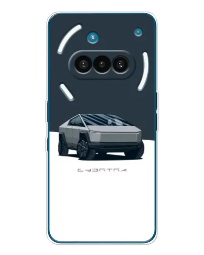 Чехол для Nothing Phone (3a) с картинкой «Серебристый Cybertruck Tesla» Чехол для Nothing Phone (3a) с картинкой «Серебристый Cybertruck Tesla»