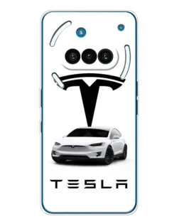 Чехол для Nothing Phone (3a) с картинкой «Tesla White Style» Чехол для Nothing Phone (3a) с картинкой «Tesla White Style»
