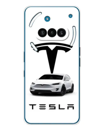 Чехол для Nothing Phone (3a) с картинкой «Tesla White Style» Чехол для Nothing Phone (3a) с картинкой «Tesla White Style»