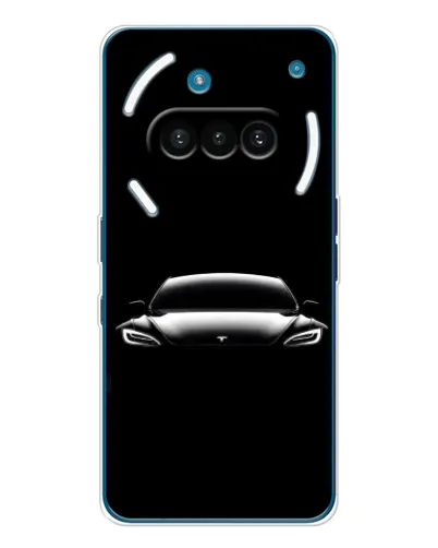 Чехол для Nothing Phone (3a) с картинкой «Фары Tesla Night» Чехол для Nothing Phone (3a) с картинкой «Фары Tesla Night»
