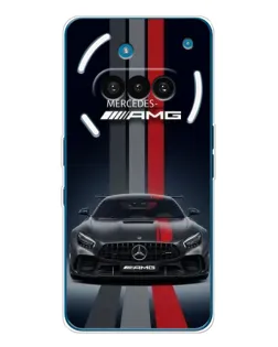 Чохол для Nothing Phone (3a) з картинкою «Mercedes — білий карбон» Чохол для Nothing Phone (3a) з картинкою «Mercedes — білий карбон»