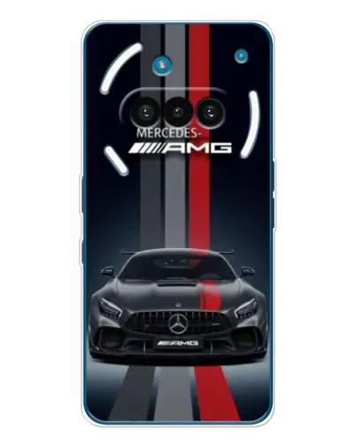 Чехол для Nothing Phone (3a) с картинкой «Mercedes — белый карбон»