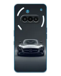 Чехол для Nothing Phone (3a) с картинкой «Mercedes на черном»