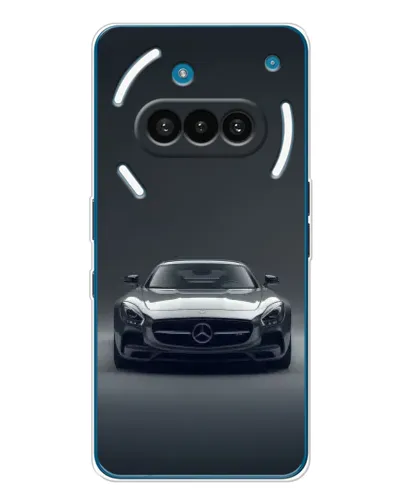 Чехол для Nothing Phone (3a) с картинкой «Mercedes на черном»