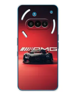 Чехол для Nothing Phone (3a) с картинкой «Mercedes AMG — красная линия»