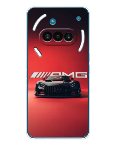 Чехол для Nothing Phone (3a) с картинкой «Mercedes AMG — красная линия»