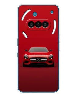 Чехол для Nothing Phone (3a) с картинкой «Красный Mercedes AMG»