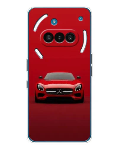 Чехол для Nothing Phone (3a) с картинкой «Красный Mercedes AMG»