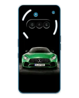 Чехол для Nothing Phone (3a) с картинкой «Mercedes — неоновый лого»