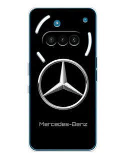 Чехол для Nothing Phone (3a) с картинкой «Mercedes Silver Logo»