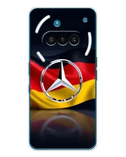 Чехол для Nothing Phone (3a) с картинкой «Mercedes — флаг Германии»