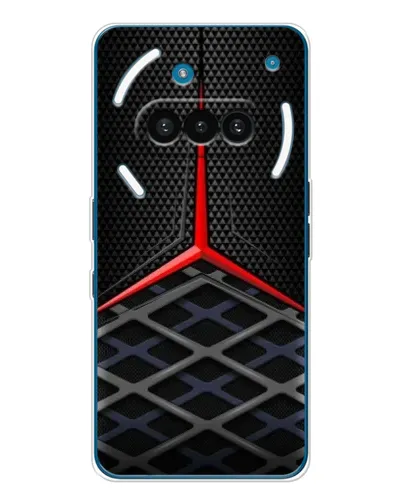 Чехол для Nothing Phone (3a) с картинкой «Mercedes Carbon Grid»