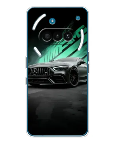 Чехол для Nothing Phone (3a) с картинкой «Темный Mercedes AMG»