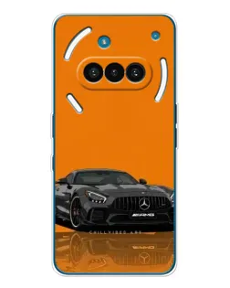 Чехол для Nothing Phone (3a) с картинкой «Оранжевый Mercedes AMG»