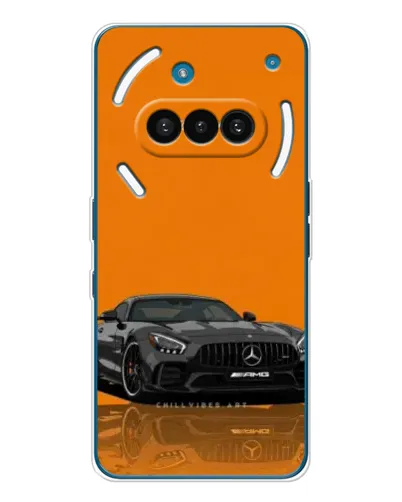 Чехол для Nothing Phone (3a) с картинкой «Оранжевый Mercedes AMG»