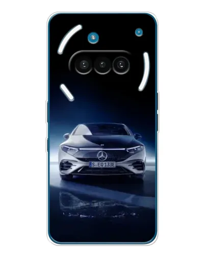 Чехол для Nothing Phone (3a) с картинкой «Ночной Mercedes EQ»