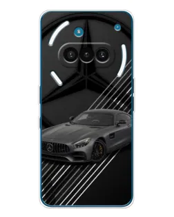 Чехол для Nothing Phone (3a) с картинкой «Mercedes AMG — графика»
