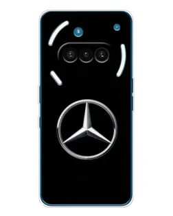 Чехол для Nothing Phone (3a) с картинкой «Mercedes классический лого»