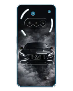 Чехол для Nothing Phone (3a) с картинкой «Mercedes в дыму»