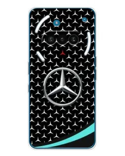Чехол для Nothing Phone (3a) с картинкой «Mercedes — бирюзовый акцент»