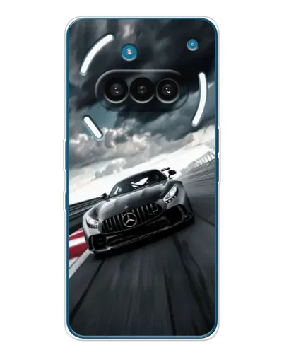 Чехол для Nothing Phone (3a) с картинкой «Гоночный Mercedes AMG»