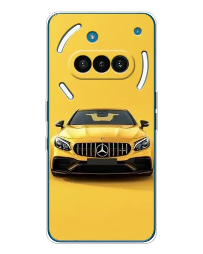 Чехол для Nothing Phone (3a) с картинкой «Желтый Mercedes GT»
