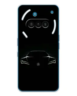 Чехол для Nothing Phone (3a) с картинкой «Mercedes — силуэт авто»