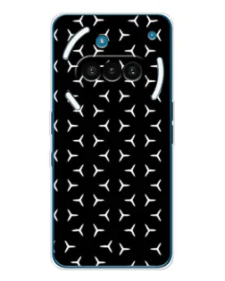 Чехол для Nothing Phone (3a) с картинкой «Mercedes паттерн звезд»