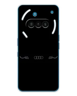 Чехол для Nothing Phone (3a) с картинкой «Audi — световой подпись» Чехол для Nothing Phone (3a) с картинкой «Audi — световой подпись»