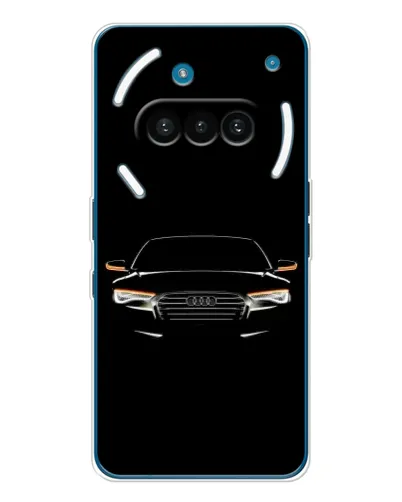 Чехол для Nothing Phone (3a) с картинкой «Audi — ночной контур»