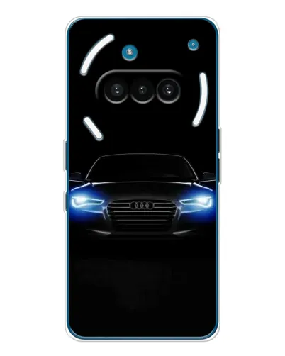 Чехол для Nothing Phone (3a) с картинкой «Audi в неоне»