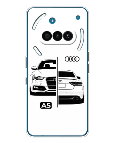Чехол для Nothing Phone (3a) с картинкой «Audi — контрастный дизайн»